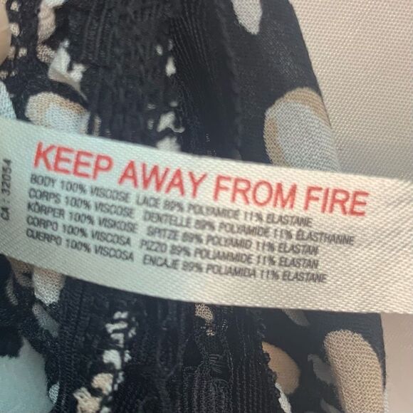 Free People Bare it All Tie Strap Bodysuit Animal Print Size M New - Picture 11 of 15